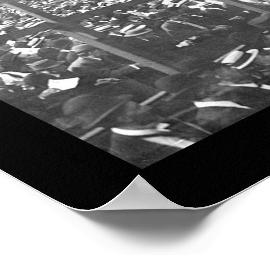 Baseball Chicago Pitt Foto 1908 Poster (Ecke)