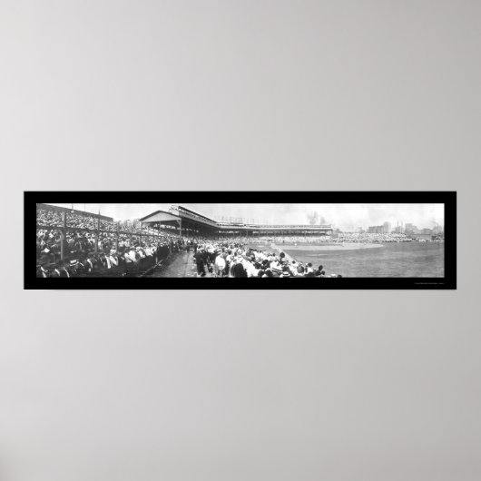 Baseball Chicago Pitt Foto 1908 Poster (Vorne)