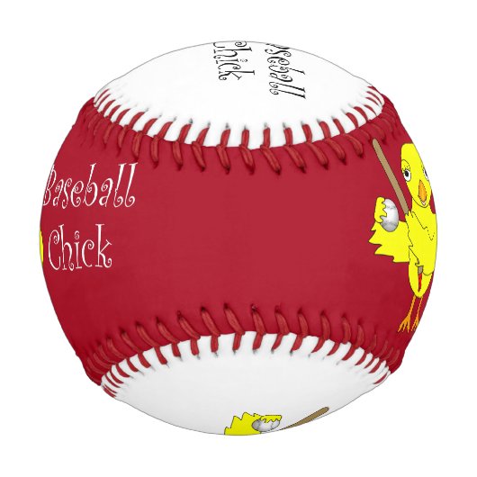 Baseball-Chick-Text Baseball (Rückseite)