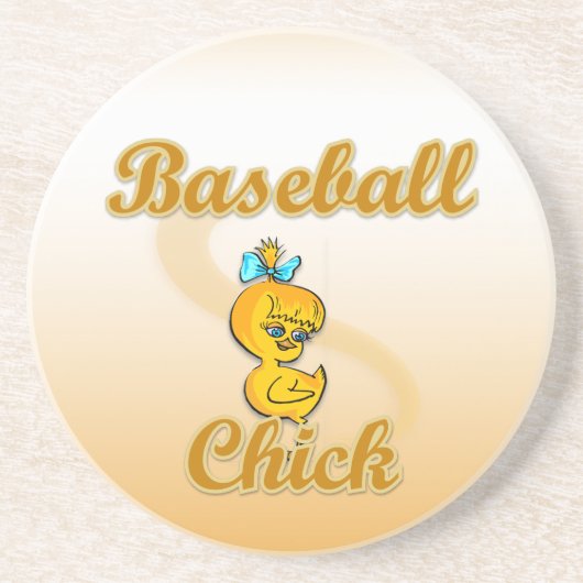 Baseball Chick Untersetzer (Vorne)