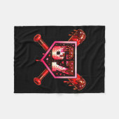 Baseball Chocolate Drip 67 Valentine Love Matching Fleecedecke (Vorderseite (Horizontal))