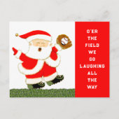 Baseball Christmas cards Feiertagspostkarte (Vorderseite)