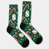 Baseball Christmas Holiday Gifts Socken (Rechts)