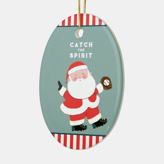 Baseball Christmas Keepake Keramik Ornament (Links)