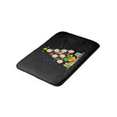 Baseball Christmas Tree Badematte (Schrägansicht)