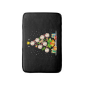 Baseball Christmas Tree Badematte (Vorderseite Vertikal)