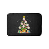 Baseball Christmas Tree Badematte (Vorderseite)