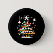 Baseball Christmas Tree Lights Button (Vorderseite)