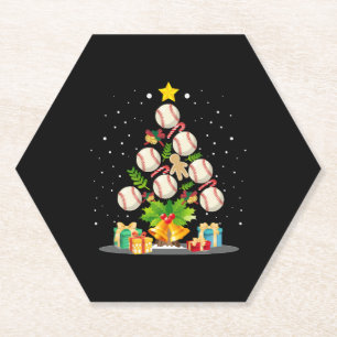 Baseball Christmas Tree Untersetzer