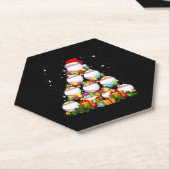 Baseball Christmas Tree Xmas Baseball Player Untersetzer (angewinkelt)