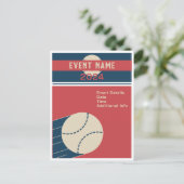 Baseball Classic Einladungspostkarte (Stehend Vorderseite)