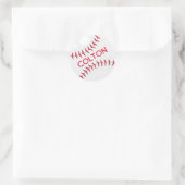 Baseball Classic Round Sticker (Tasche)