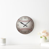 Baseball Clock Runde Wanduhr (Zuhause)