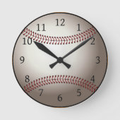 Baseball Clock Runde Wanduhr (Vorderseite)