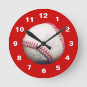 Baseball Clock Runde Wanduhr (Vorderseite)