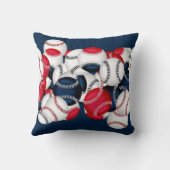 Baseball-Cluster, Sq Frame Pillow CUSTOM HOWARD Kissen (Rückseite)