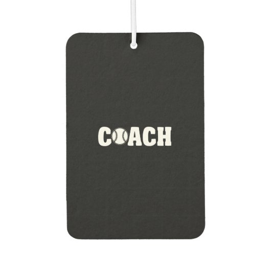 Baseball-Coach Autolufterfrischer (Vorderseite)