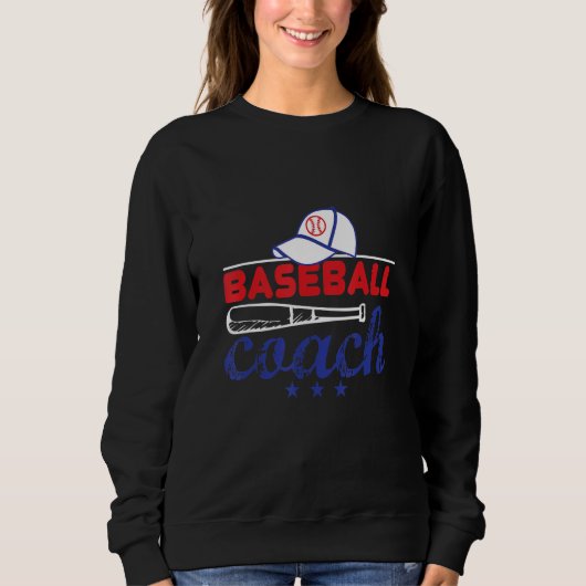 Baseball Coach Baseball Spieler Baseball Sweatshirt (Vorderseite)
