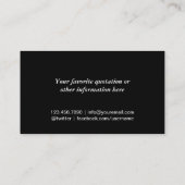 Baseball Coach Beruflich Sport Instructor Visitenkarte (Rückseite)