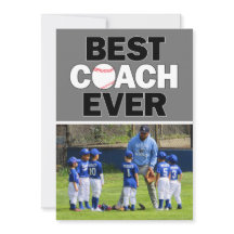 Baseball Coach Best je Custom Foto Vielen Dank