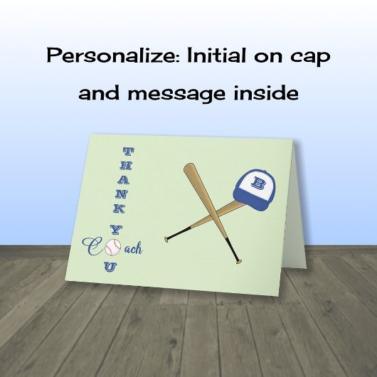 Baseball-Coach-Brauch Dankeskarte