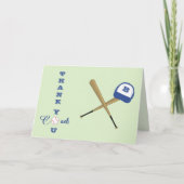 Baseball-Coach-Brauch Dankeskarte (Vorderseite)