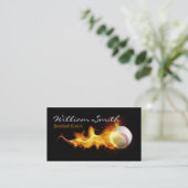 Baseball Coach Business Card Visitenkarte (Stehend Vorderseite)