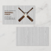 Baseball Coach Business Card Visitenkarte (Vorne/Hinten)