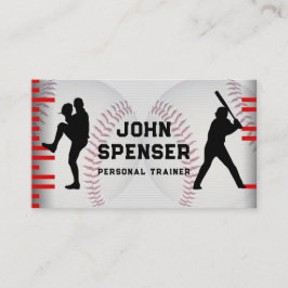 Baseball Coach Business Card Visitenkarte