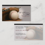 Baseball Coach Business Card Visitenkarte (Vorne/Hinten)