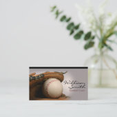 Baseball Coach Business Card Visitenkarte (Stehend Vorderseite)