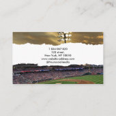 Baseball Coach Business Card Visitenkarte (Rückseite)