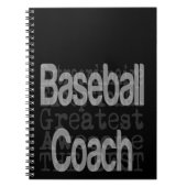 Baseball Coach Extraordinator Notizblock (Vorderseite)