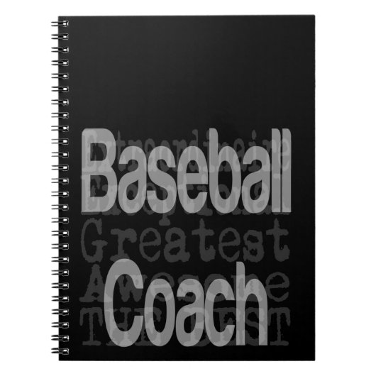 Baseball Coach Extraordinator Notizblock (Vorderseite)