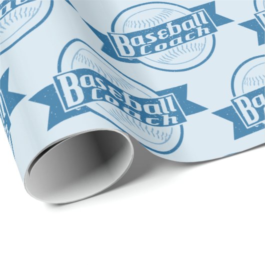 Baseball Coach Geschenkwrap Geschenkpapier (Rolleneckpunkt)