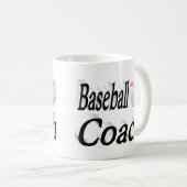 Baseball Coach Halbtext Tasse Kaffee (VorderseiteRechts)