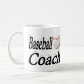 Baseball Coach Halbtext Tasse Kaffee (Links)