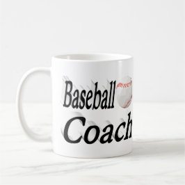 Baseball Coach Halbtext Tasse Kaffee
