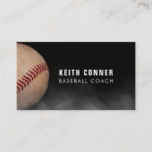 Baseball Coach Instructor Black Visitenkarte (Vorderseite)