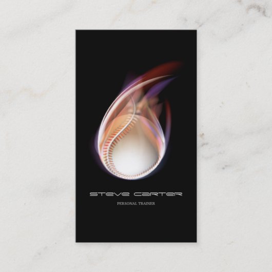 Baseball-Coach-Karte für Berufliche Personal Train Visitenkarte (Vorderseite)
