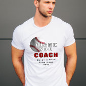 Baseball Coach Keepake Danke T-Shirt