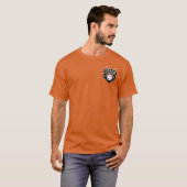 ⚾ Baseball-Coach-Logo in orange und schwarz T-Shirt (Vorne ganz)