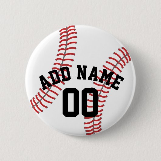 Baseball-Coach - Moderne Zeichnend Name Button (Vorderseite)
