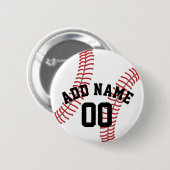 Baseball-Coach - Moderne Zeichnend Name Button (Vorne & Hinten)