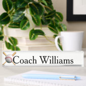 Baseball Coach Namplate Namensplakette