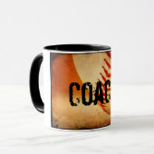 Baseball Coach Ringer-Tasse Tasse (Vorderseite Links)
