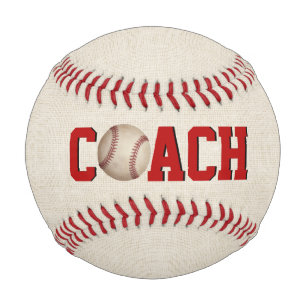Baseball-Coach-Text mit Ball