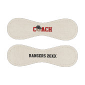 Baseball Coach Text mit Ball und Hut (Paneele)