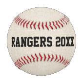 Baseball Coach Text mit Ball und Hut (Rückseite)