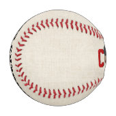 Baseball Coach Text mit Ball und Hut (Vorderseite Links)